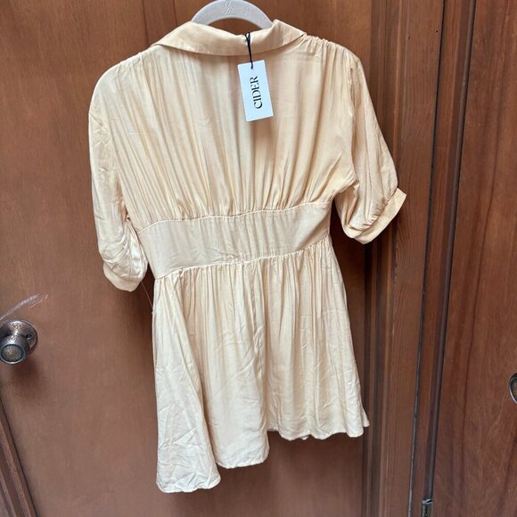 Cider Yellow Corset Dress Size XS NWT - Picture 3 of 3